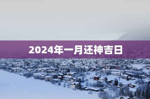 2025年一月还神吉日