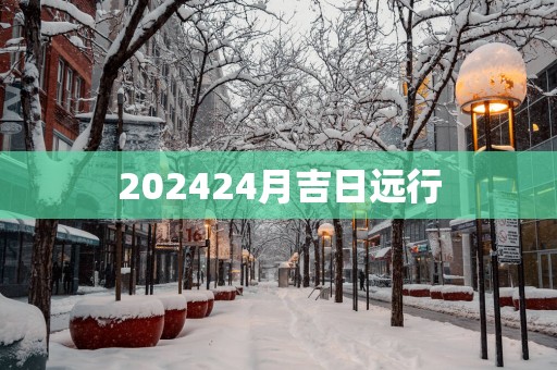 202524月吉日远行