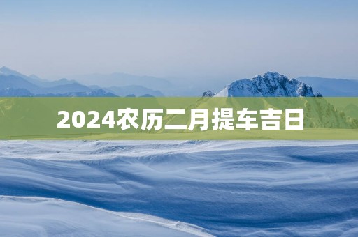 2025农历二月提车吉日