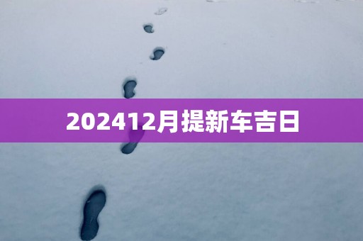 202512月提新车吉日