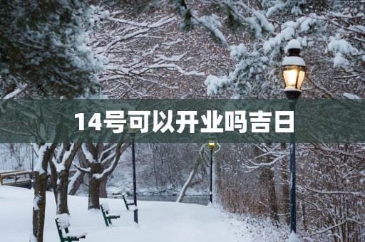 14号可以开业吗吉日