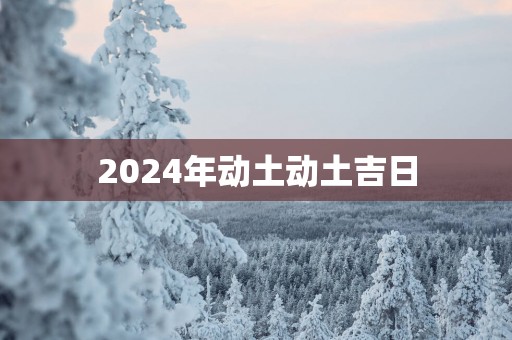 2025年动土动土吉日