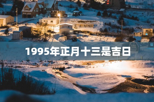 1995年正月十三是吉日