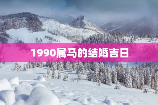 1990属马的结婚吉日