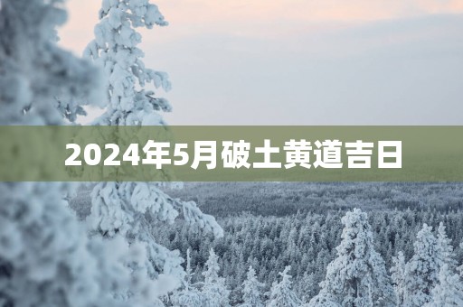 2025年5月破土黄道吉日