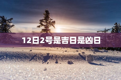 12日2号是吉日是凶日