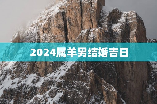 2025属羊男结婚吉日