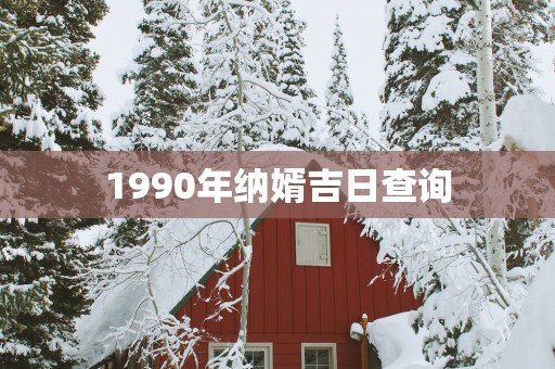 1990年纳婿吉日查询