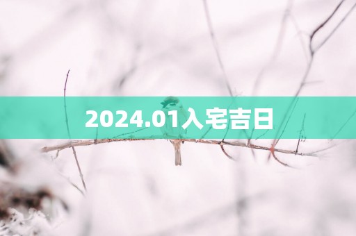 2025.01入宅吉日