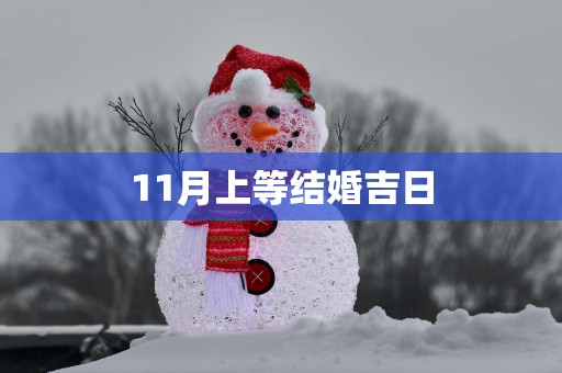 11月上等结婚吉日