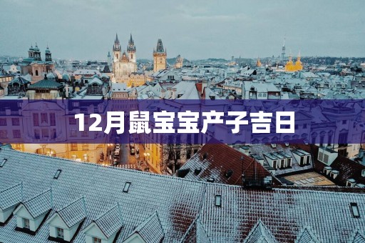12月鼠宝宝产子吉日