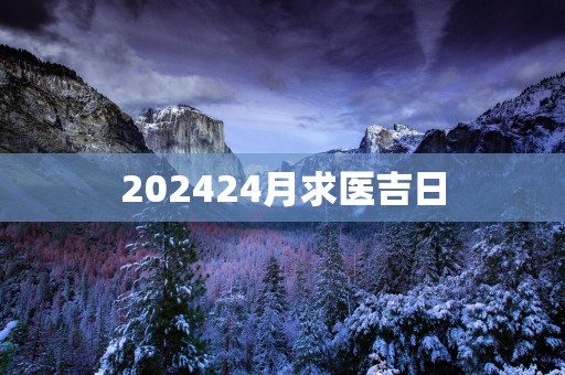 202524月求医吉日