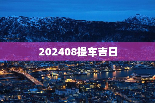 202508提车吉日