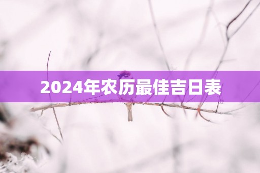 2025年农历最佳吉日表