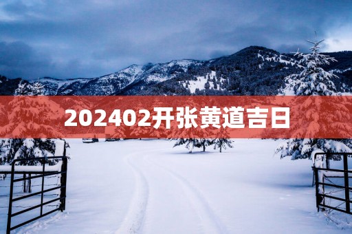 202502开张黄道吉日