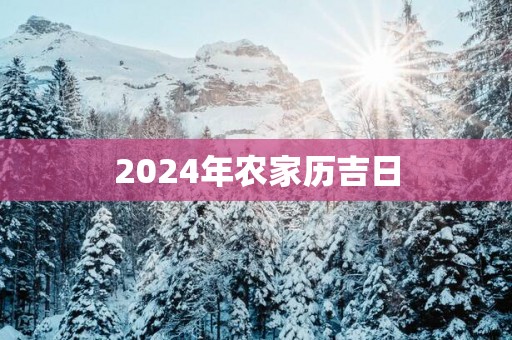 2025年农家历吉日