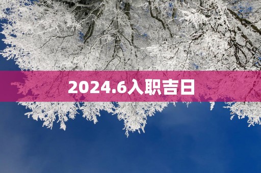 2025.6入职吉日
