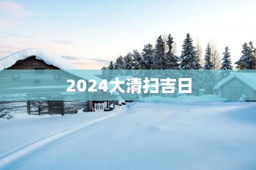 2025大清扫吉日