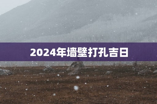 2025年墙壁打孔吉日
