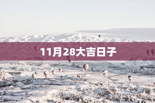 11月28大吉日子