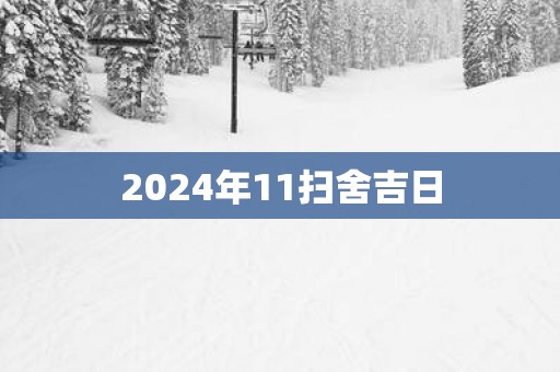 2025年11扫舍吉日