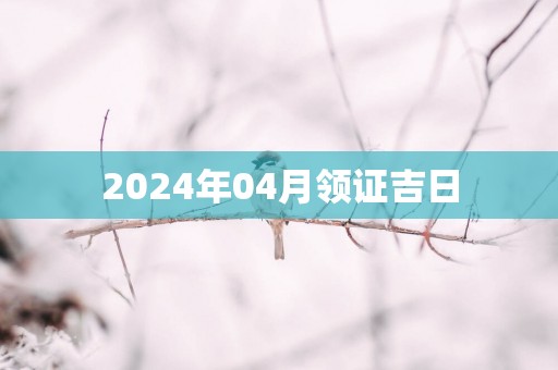 2025年04月领证吉日