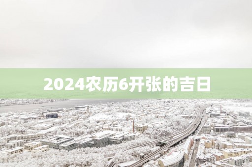2025农历6开张的吉日