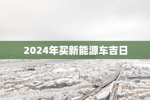 2025年买新能源车吉日