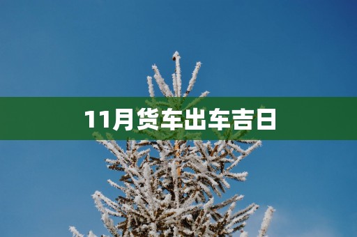11月货车出车吉日