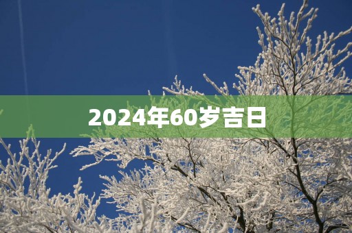 2025年60岁吉日