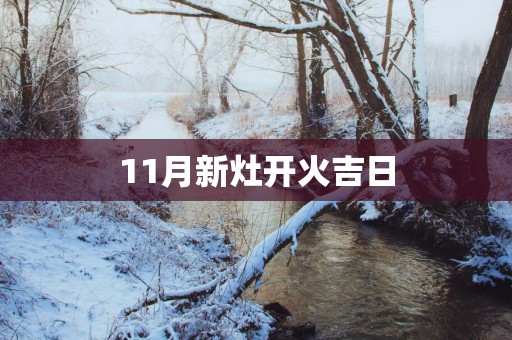 11月新灶开火吉日