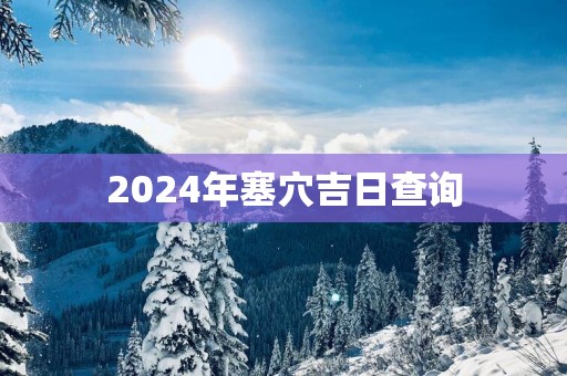 2025年塞穴吉日查询