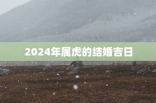 2025年属虎的结婚吉日