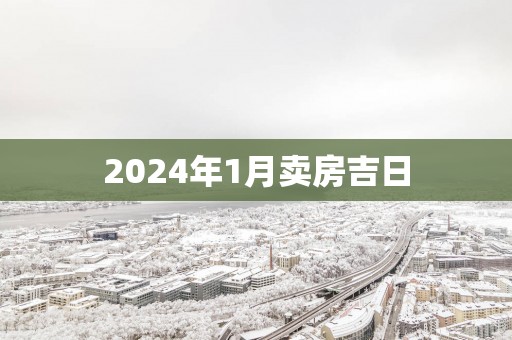 2025年1月卖房吉日