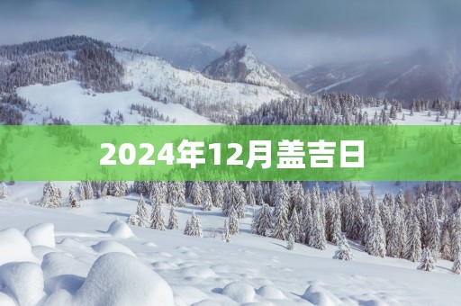 2025年12月盖吉日