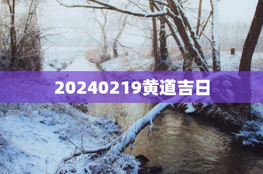 20250219黄道吉日