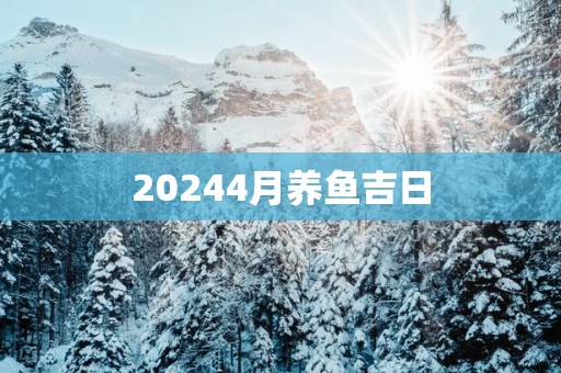 20254月养鱼吉日
