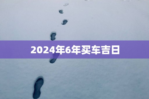 2025年6年买车吉日