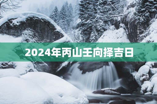 2025年丙山壬向择吉日