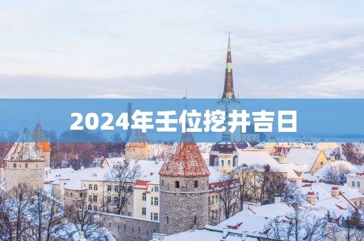 2025年壬位挖井吉日