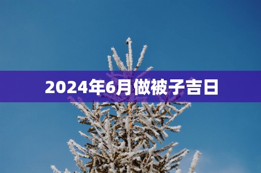 2025年6月做被子吉日