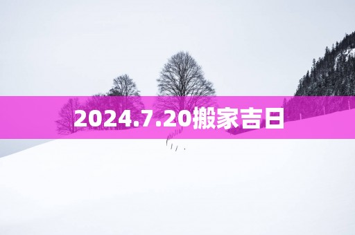 2025.7.20搬家吉日