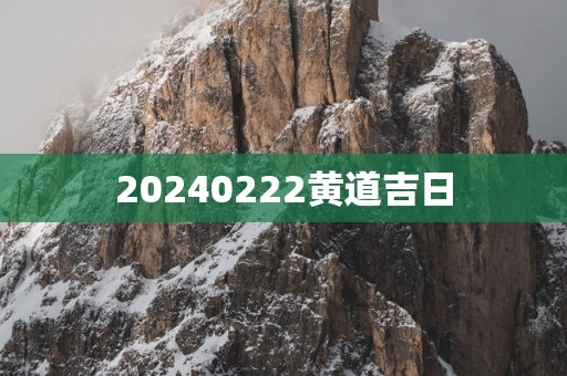 20250222黄道吉日
