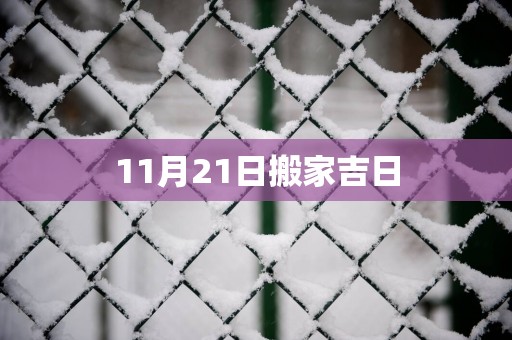 11月21日搬家吉日