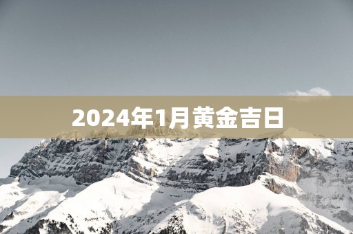 2025年1月黄金吉日