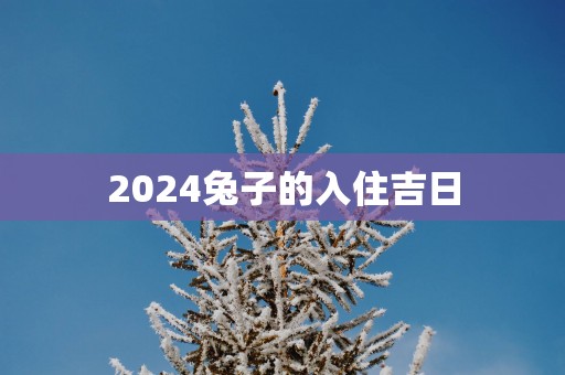 2025兔子的入住吉日