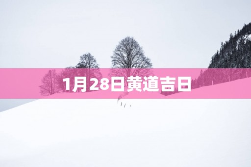 1月28日黄道吉日