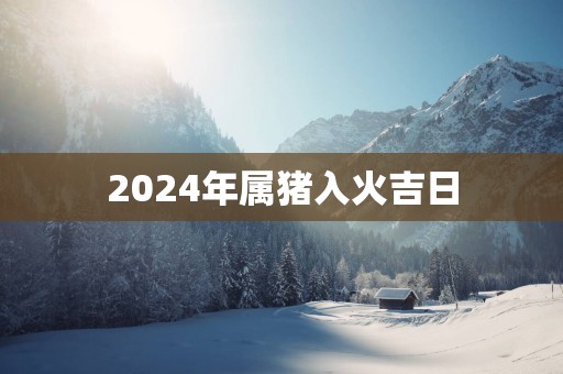 2025年属猪入火吉日