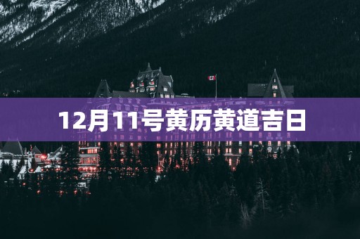 12月11号黄历黄道吉日