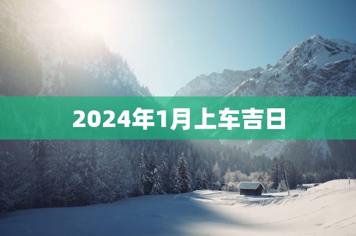 2025年1月上车吉日